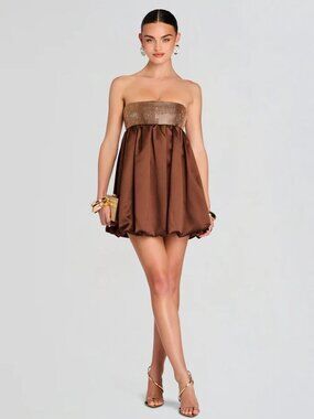 RETROFETE Delfina Beaded Mini Dress